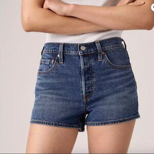Levi’s 501 Original Fit High Rise Women's Shorts - 24 - dark wash